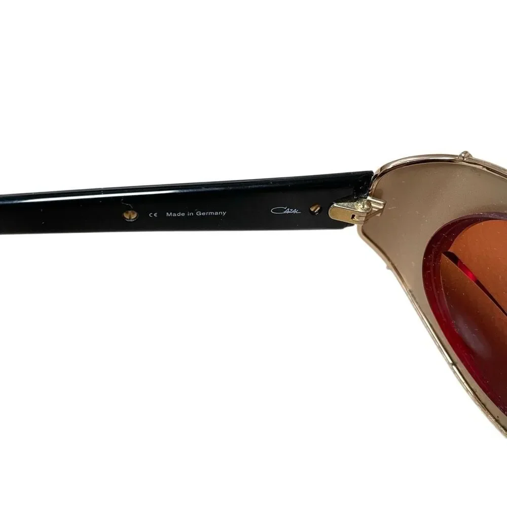 Vintage Cazal Y2K Hip-hop Gold Leopard Sunglass FRAMES‎ ONLY Germany model 911